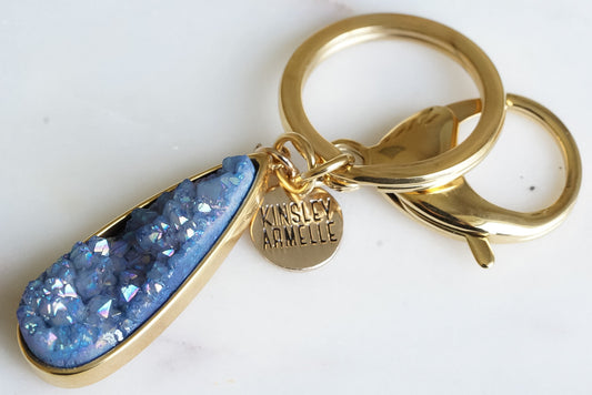 Accessory Collection - Denim Quartz Drop Keychain