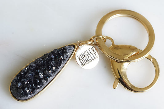 Accessory Collection - Raven Quartz Drop Keychain