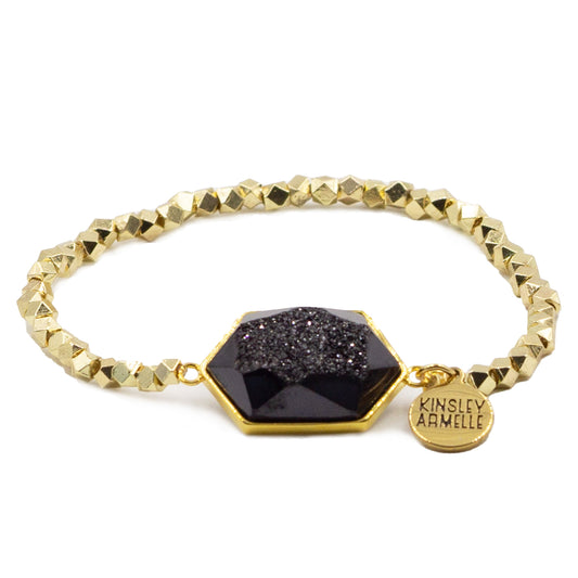 Andrea Collection - Raven Quartz Bracelet