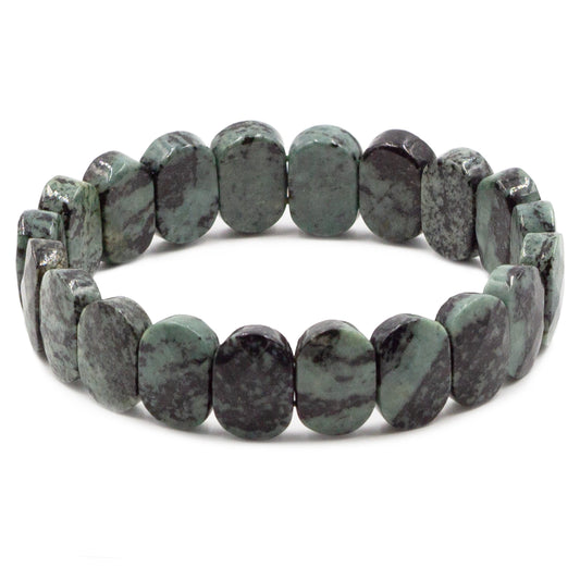 Astoria Collection - Green Zebra Jasper Stone Bracelet