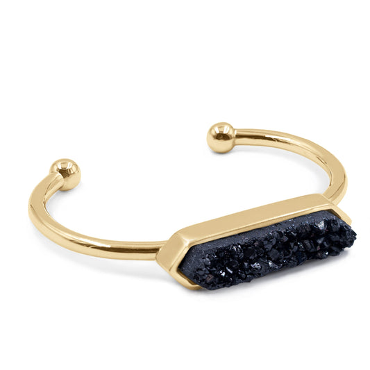 Bangle Collection - Raven Quartz Bracelet