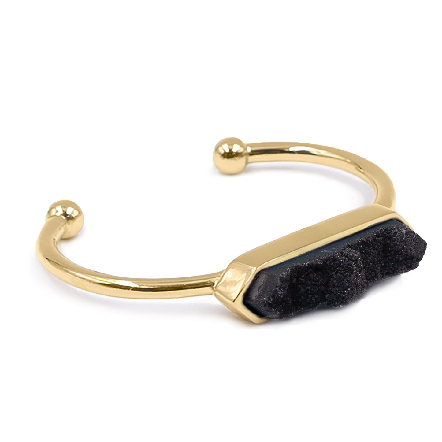 Bangle Collection - Raven Quartz Bracelet (Unique)