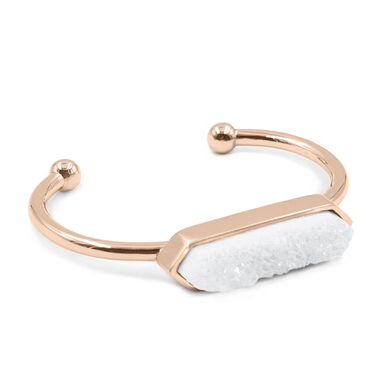 Bangle Collection - Rose Gold Quartz Bracelet