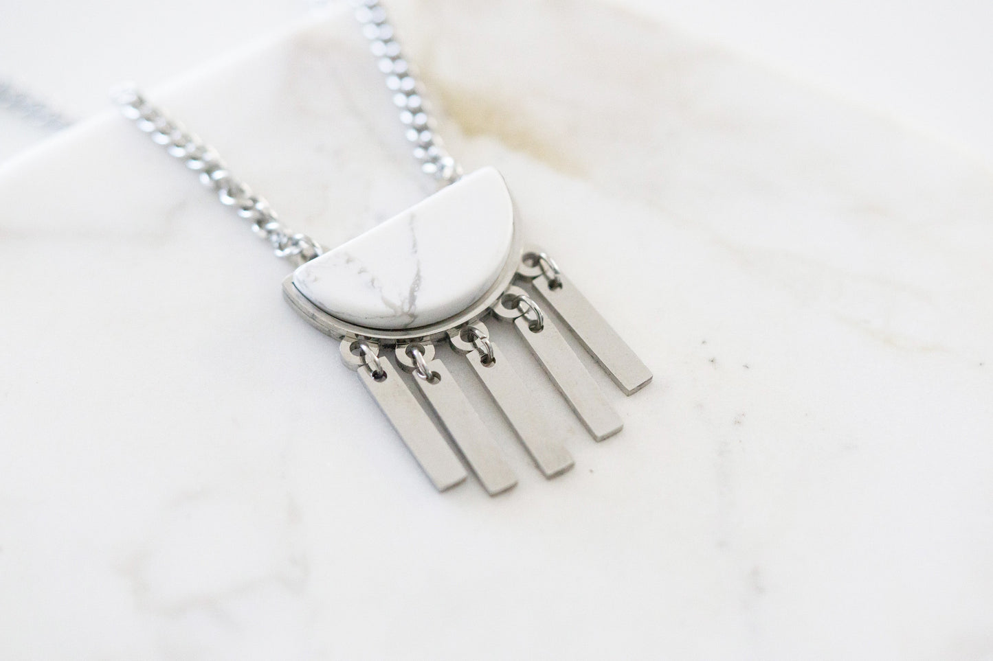 Bianca Collection - Silver Pepper Necklace