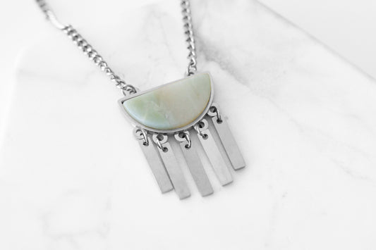 Bianca Collection - Silver Solar Necklace