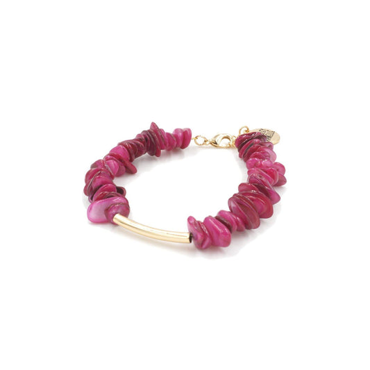 Chip Collection - Raspberry Wine Bracelet