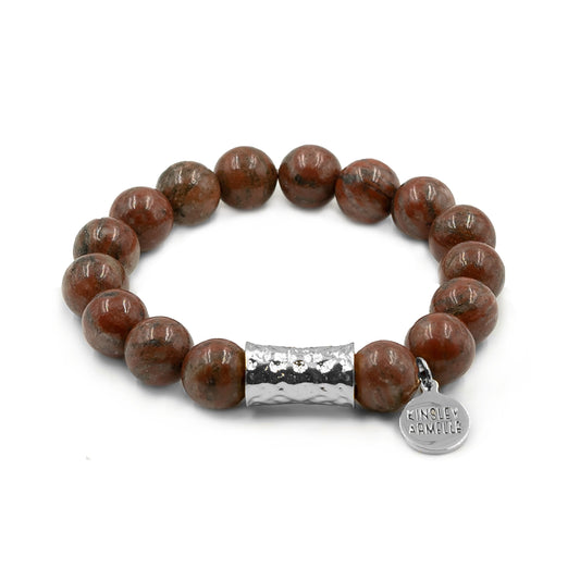 Cyprus Collection - Silver Jasper Bracelet