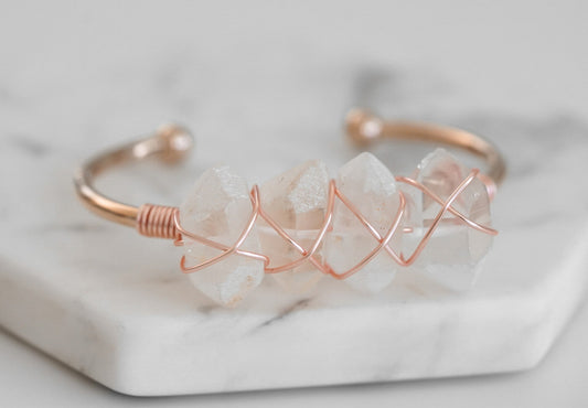 Devi Collection - Rose Gold Quartz Bracelet