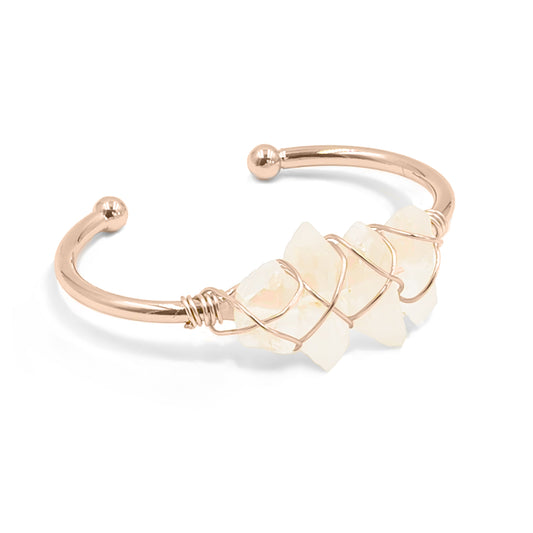 Devi Collection - Rose Gold Quartz Bracelet