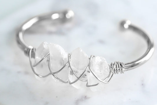 Devi Collection - Silver Quartz Bracelet