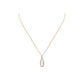 Druzy Collection - Rose Gold Petite Quartz Drop Necklace