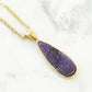 Druzy Collection - Royal Quartz Drop Necklace