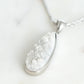 Druzy Collection - Silver Quartz Drop Necklace