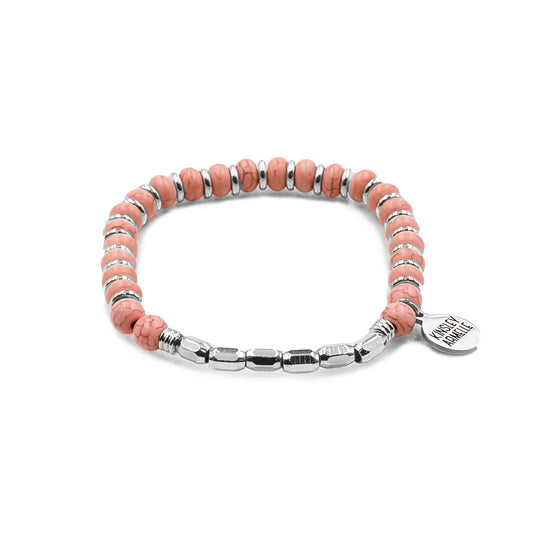 Phoebe Collection - Silver Coral Bracelet