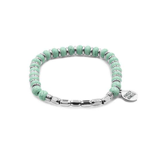 Phoebe Collection - Silver Mint Bracelet