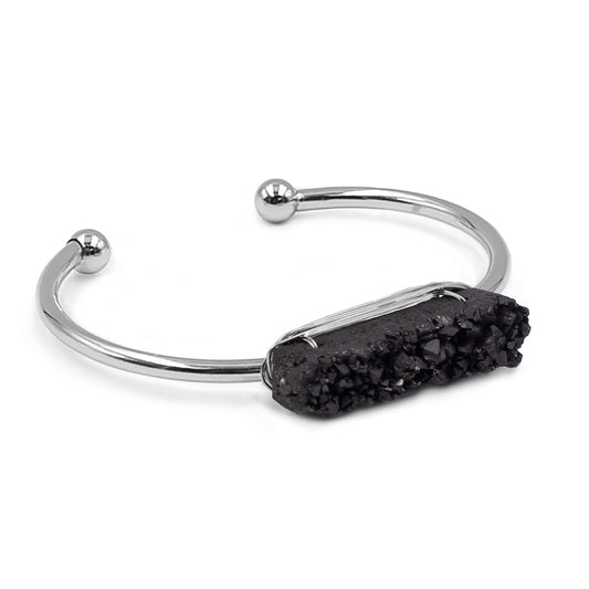 Prim Collection - Silver Raven Quartz Bracelet