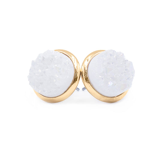 Stone Collection - Pearl Quartz Stud Earrings